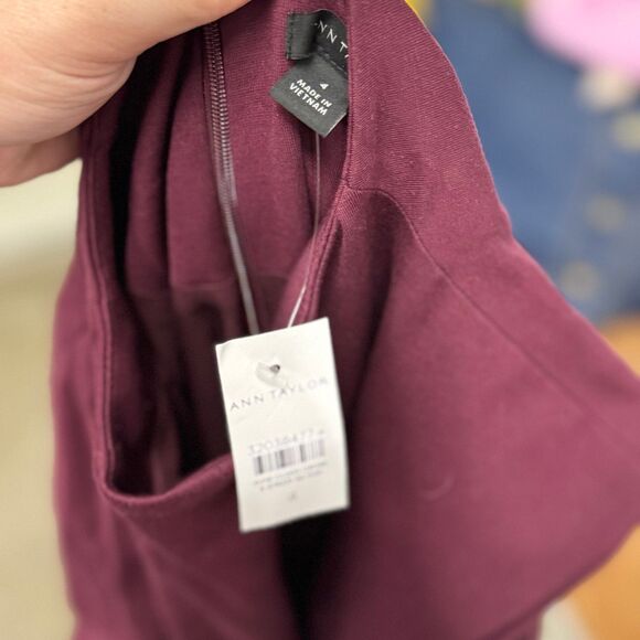 Ann Taylor Belted Sleeveless Midi Dress - Size 4 (NWT) - Picture 3 of 6